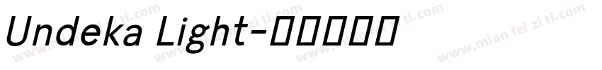 Undeka Light字体转换